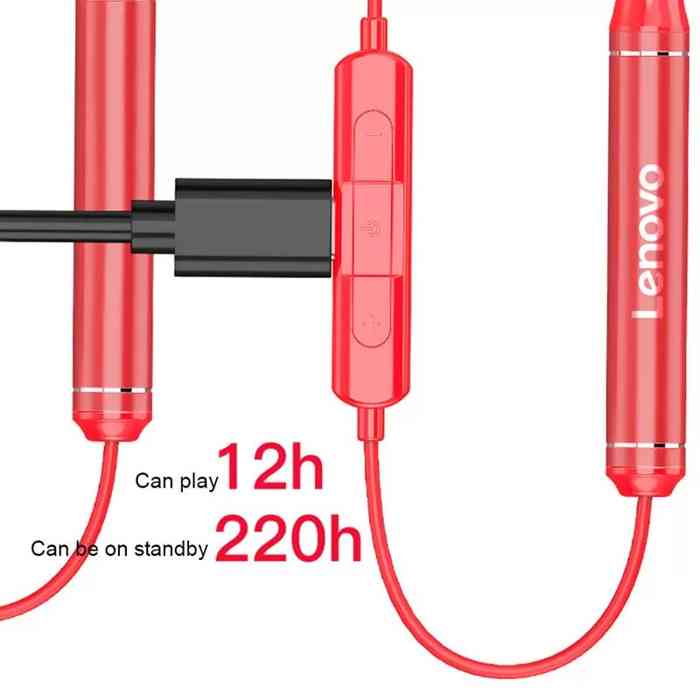 Lenovo QE07 Bluetooth Neckband Earphone